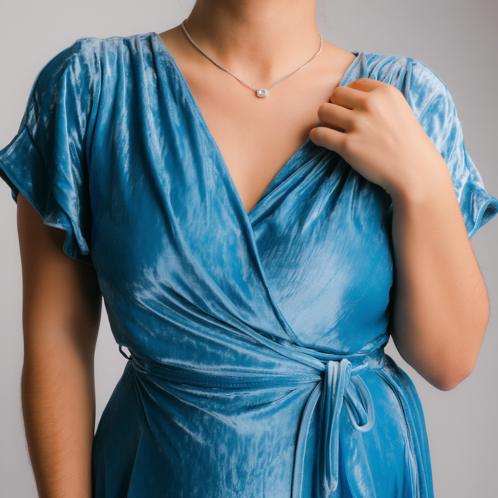 Halo Emerald Cut Necklace on Cuban Chain