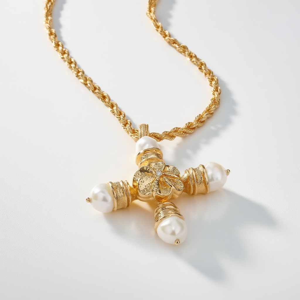 Molten Cross Necklace