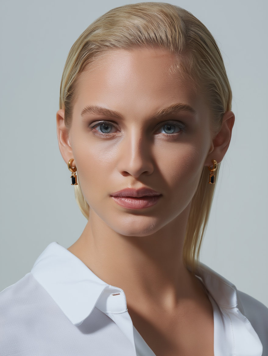 Pendientes Noctura – Ónix Negro