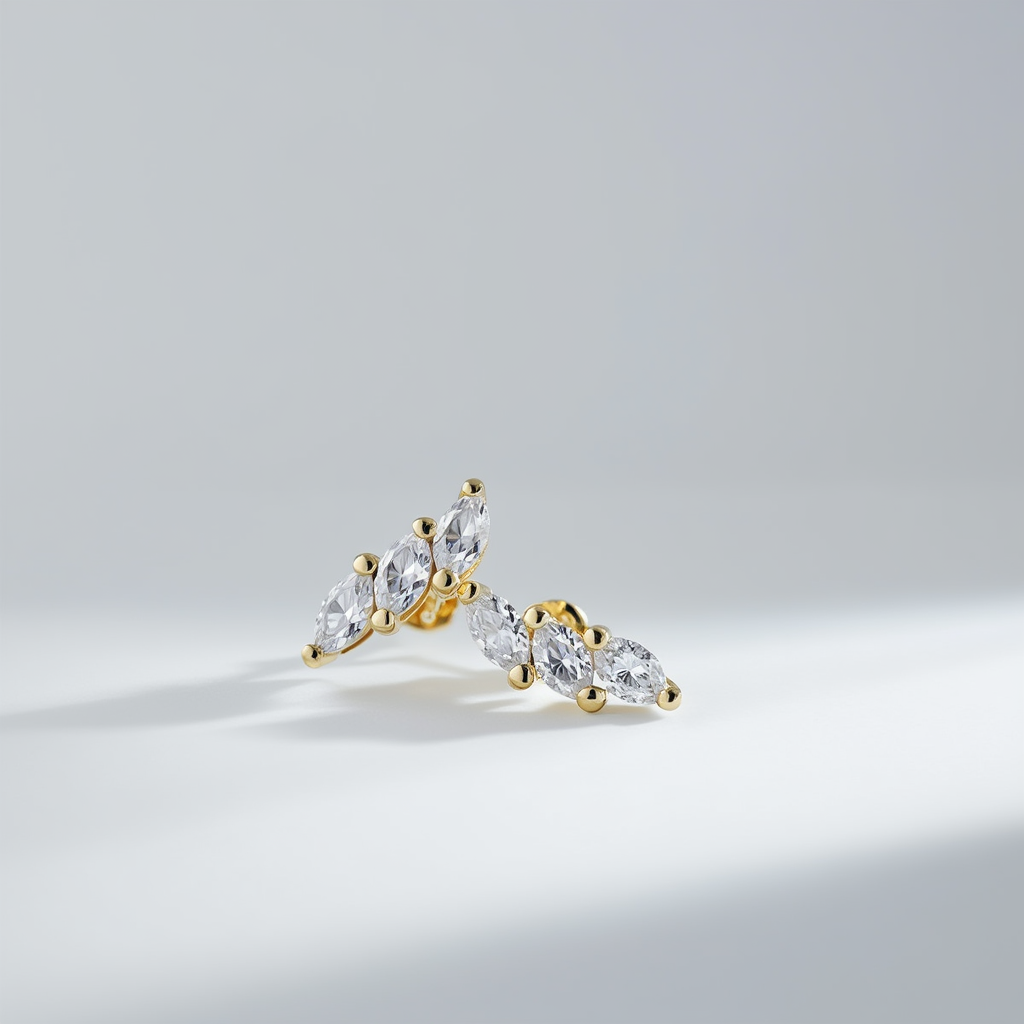 Posie Earrings - Gold