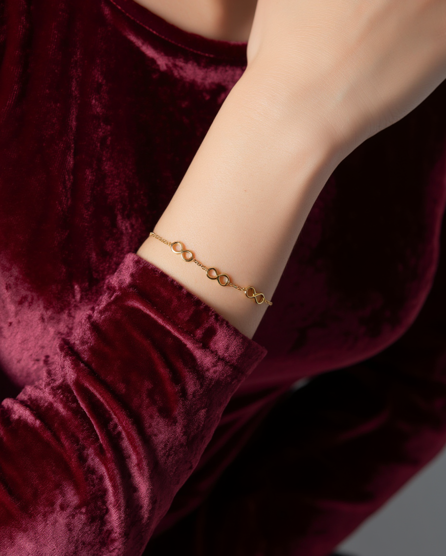 Infinity Sign Bracelet Anniversary Gift