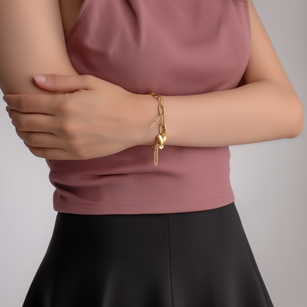 Heart Charms Bracelet