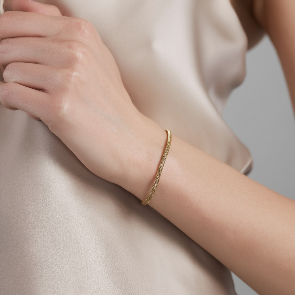 Pulsera de piel de serpiente