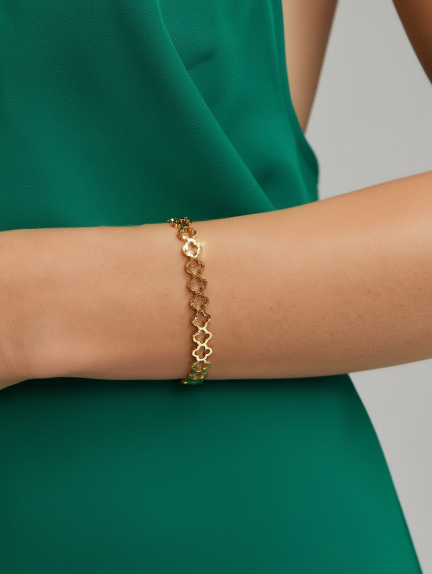 Clover Cuff Bracelet