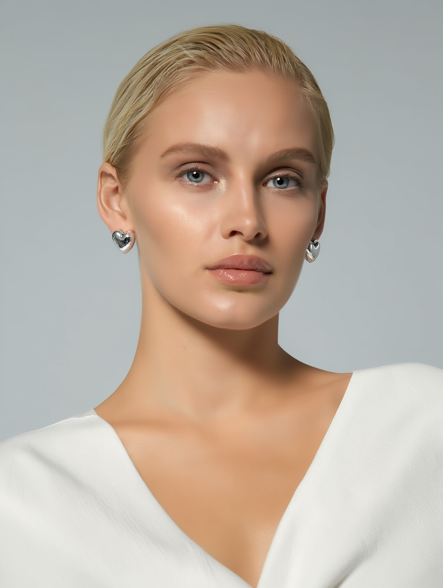 Amore Earrings - Silver