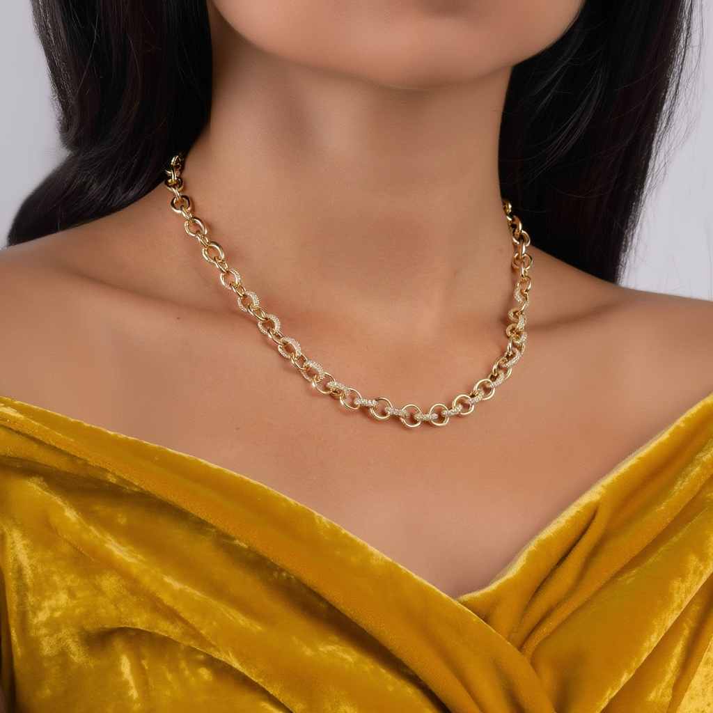 Statement Pavé Necklace