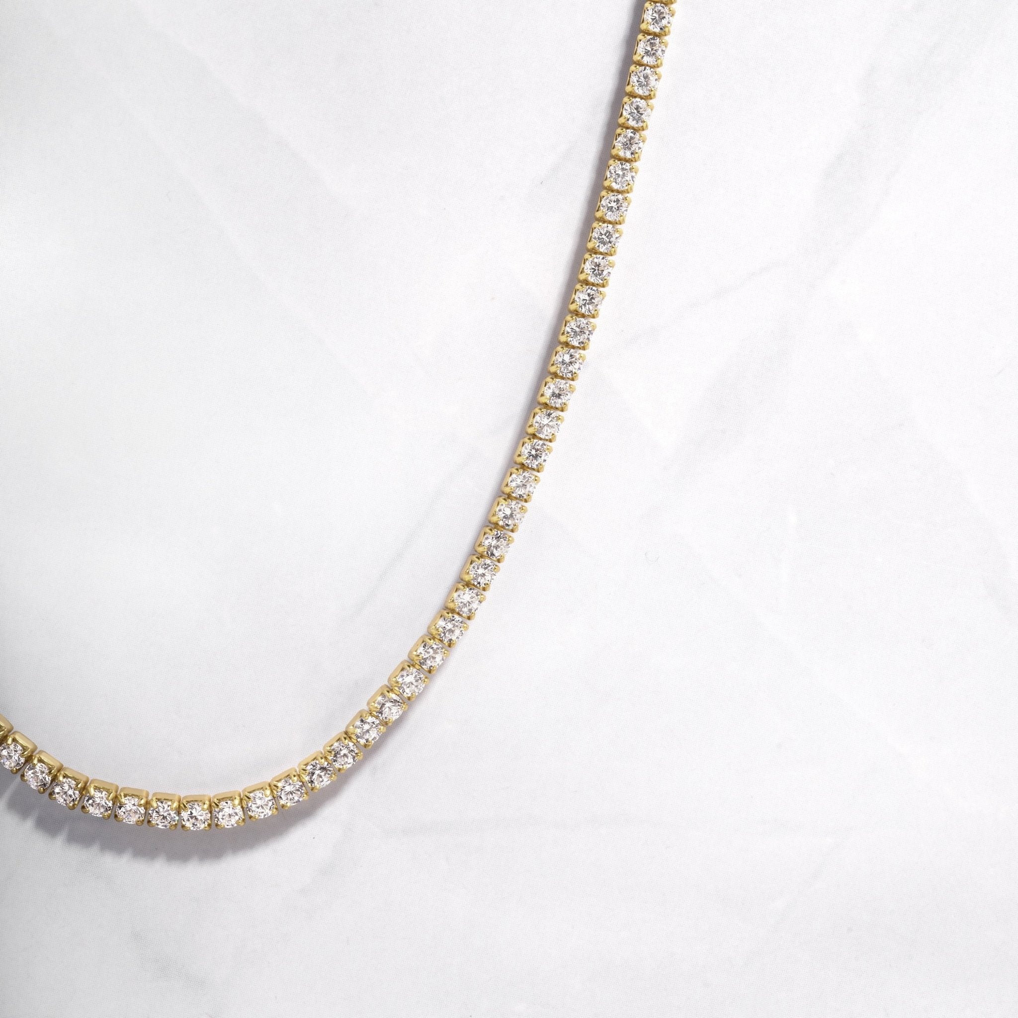 2mm Tennis Necklace - AYUNA