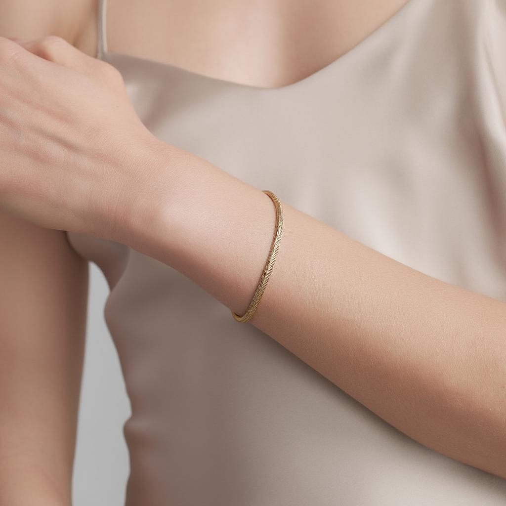 Pulsera de piel de serpiente