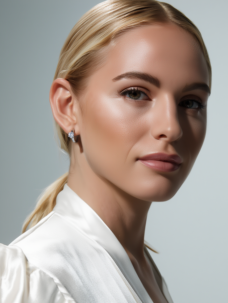 Daisy Earrings - Silver