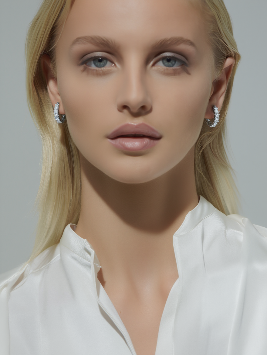 Arden Hoops – Silver