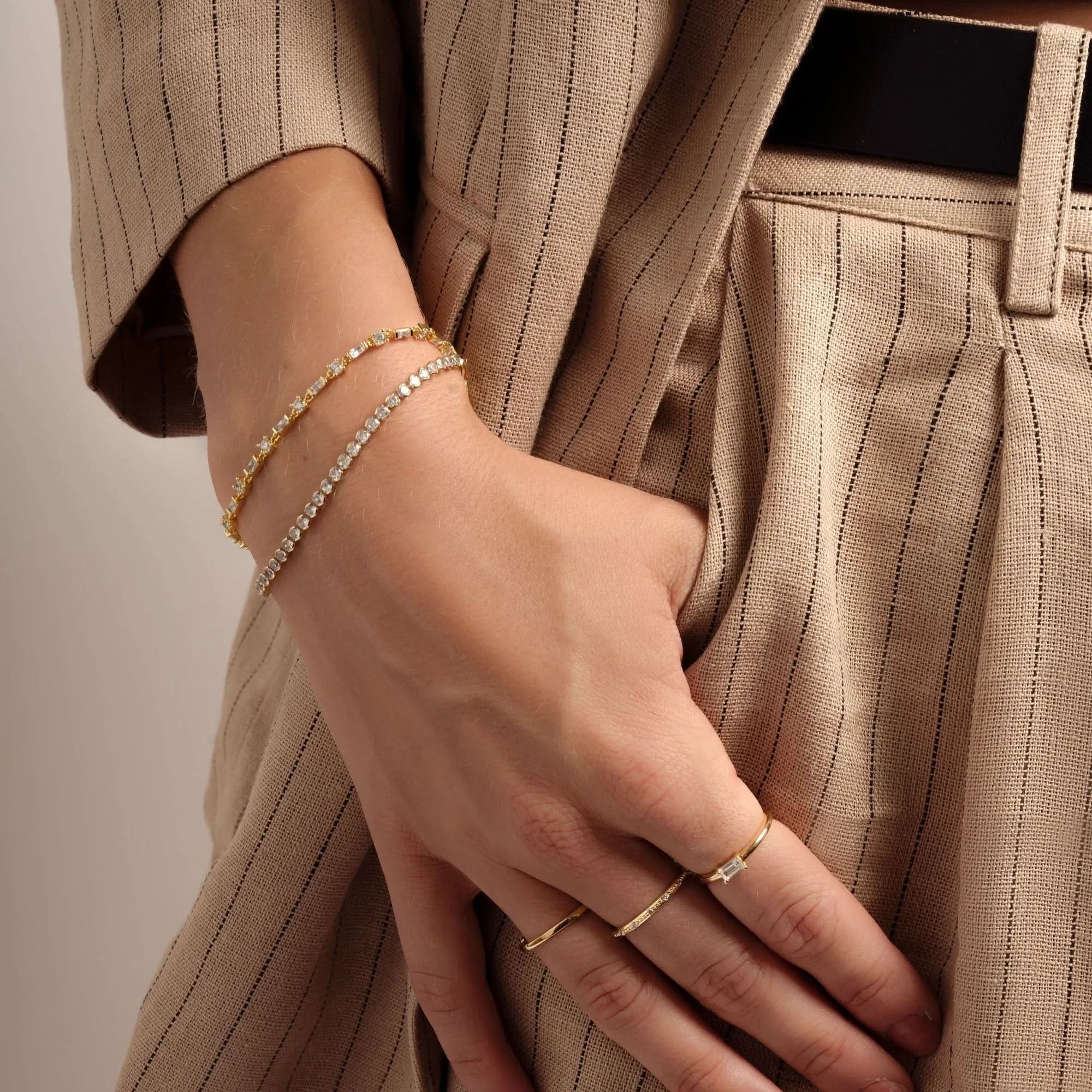 3mm Round Tennis Bracelet - AYUNA