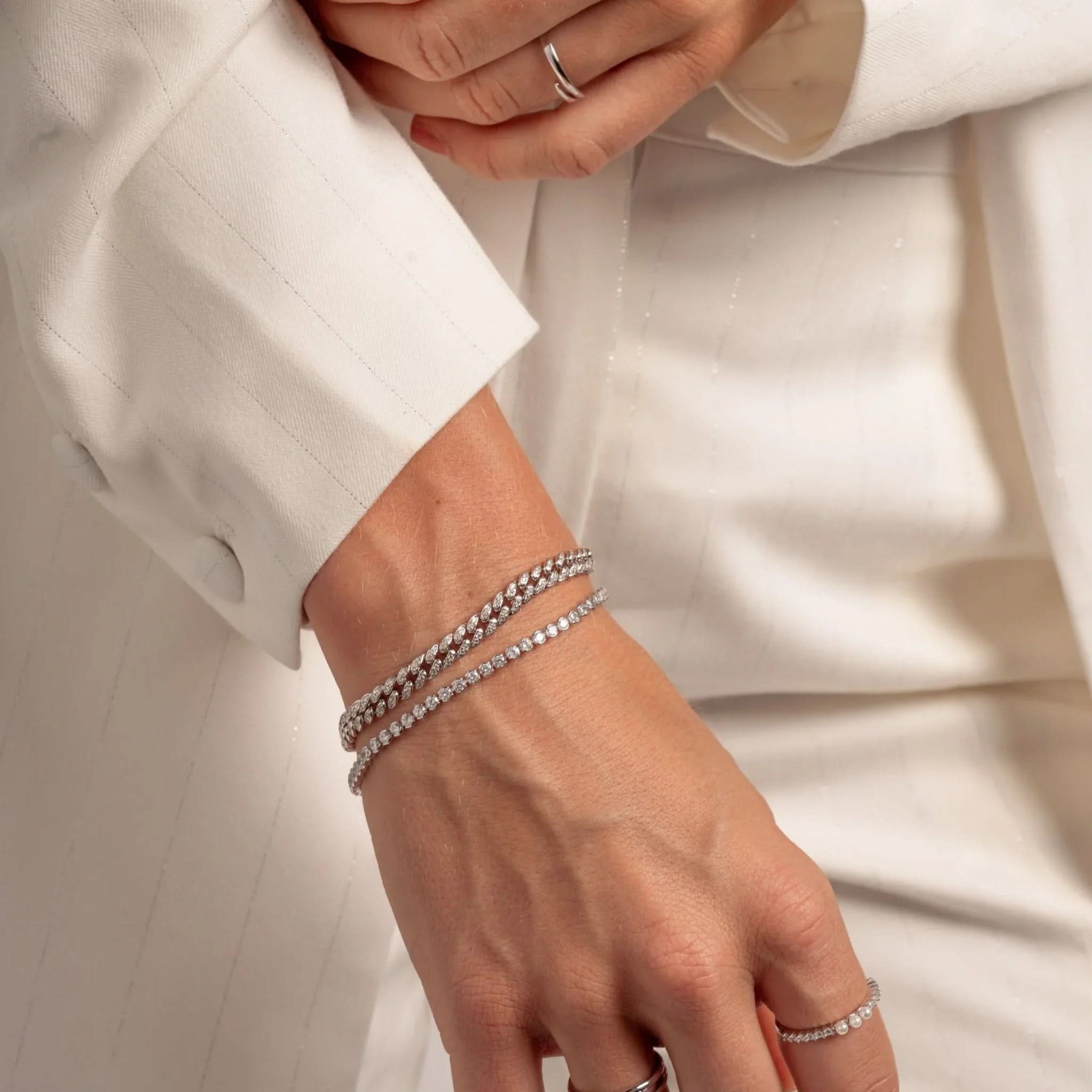 3mm Round Tennis Bracelet - AYUNA