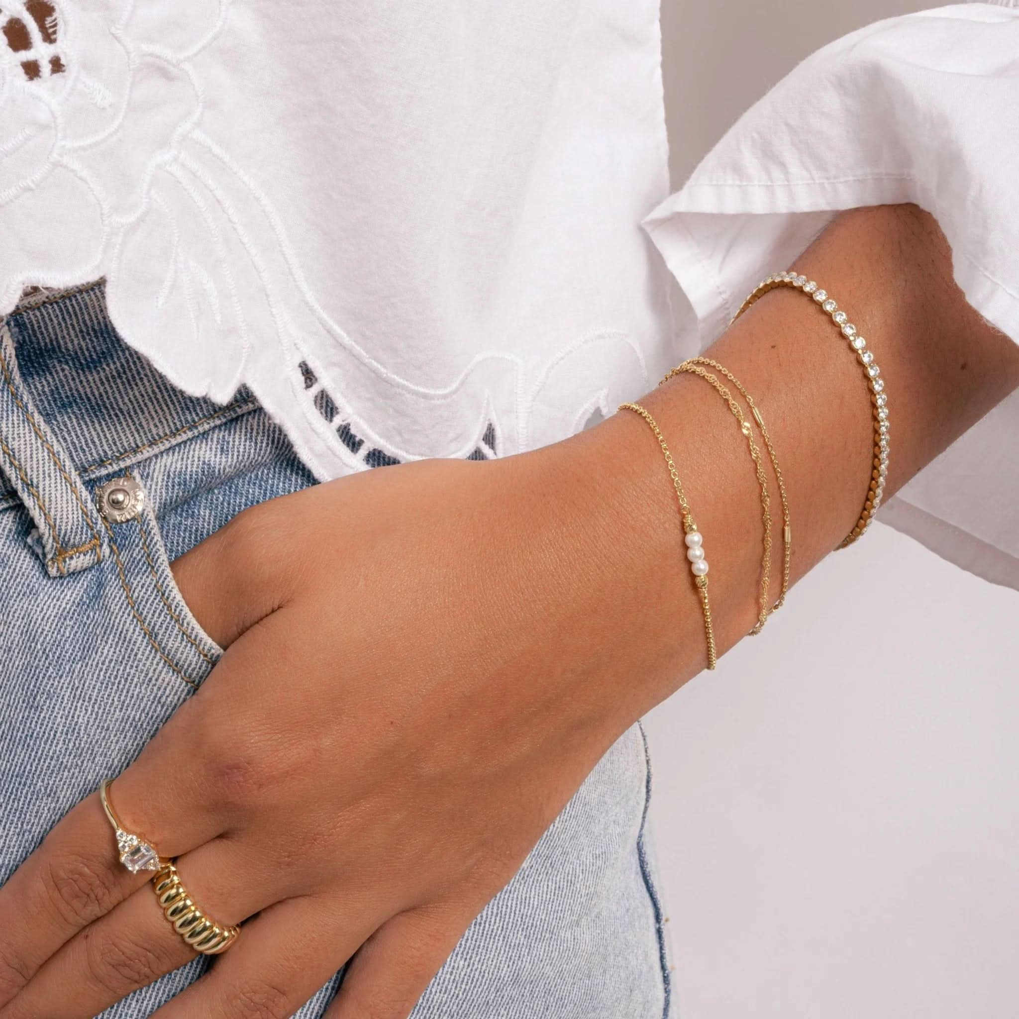 3mm Round Tennis Bracelet - AYUNA