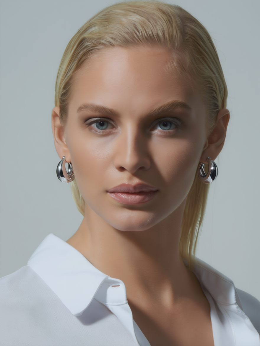 Liora Hoops - Silver