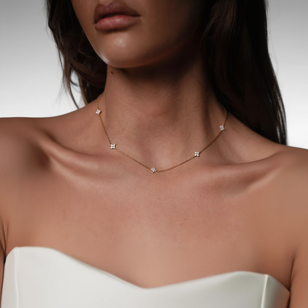 Loria Necklace Multi - Gold