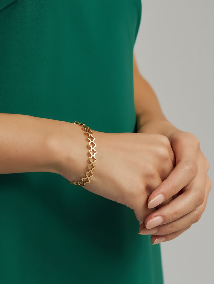 Clover Cuff Bracelet