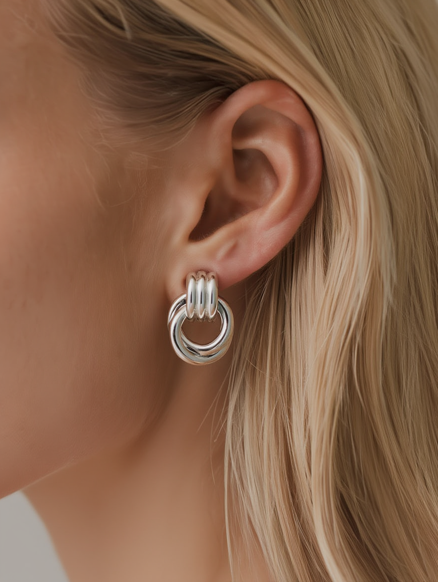 Jacquie Earrings Mini - Silver