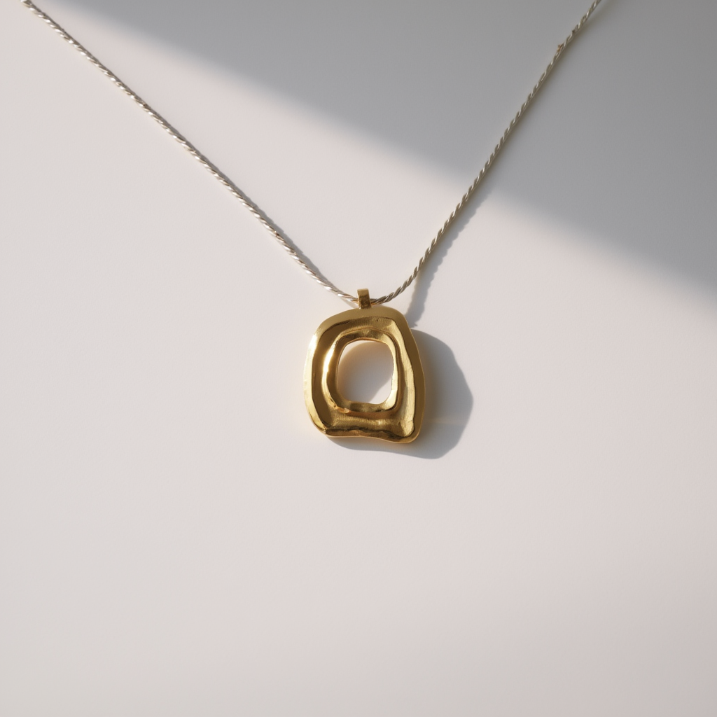 Abstract Shape Statement Necklace