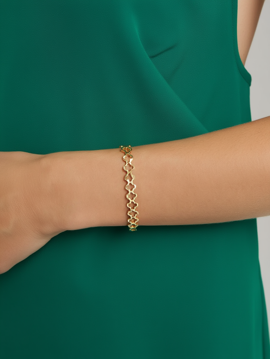 Clover Cuff Bracelet