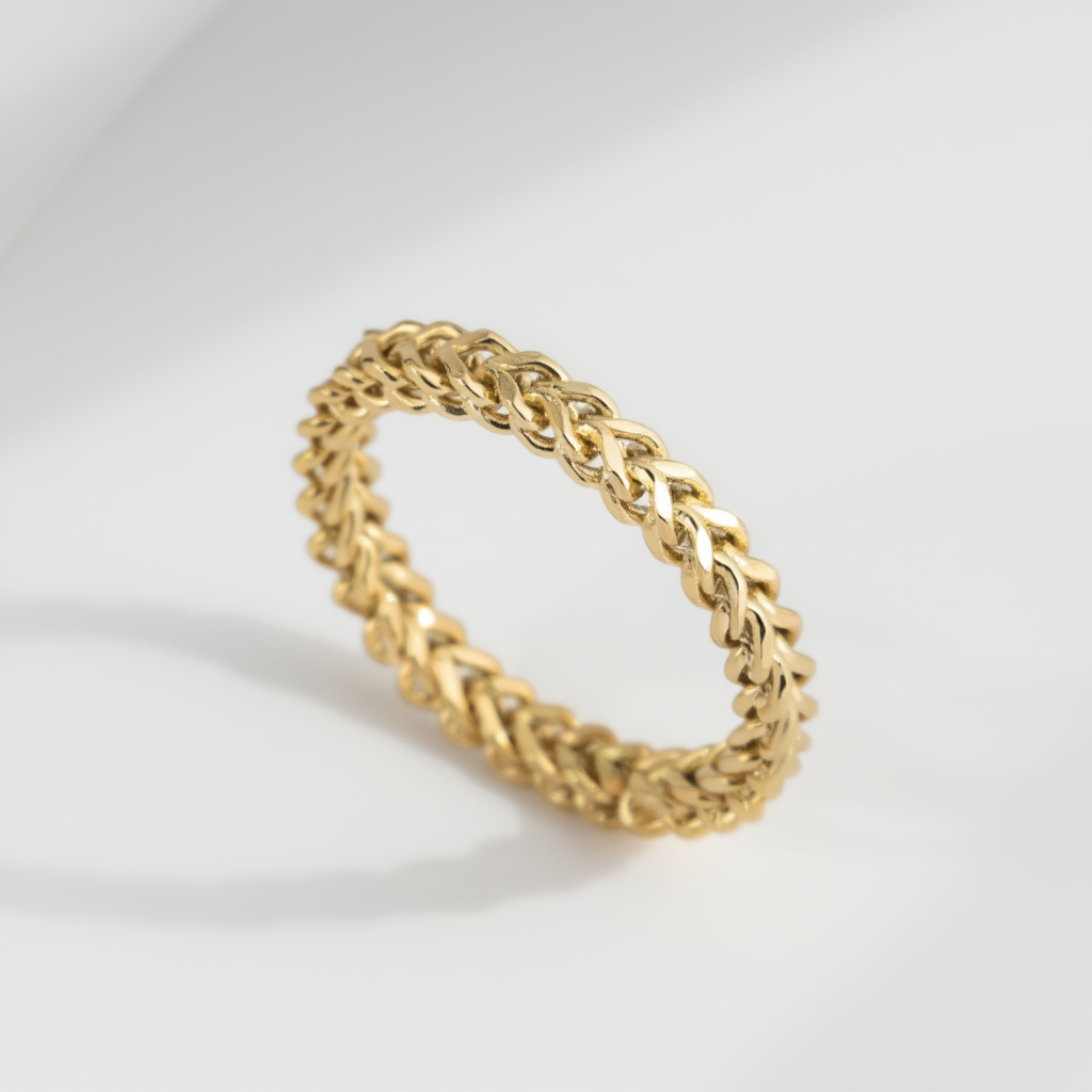 Thin Chain Ring - Gold
