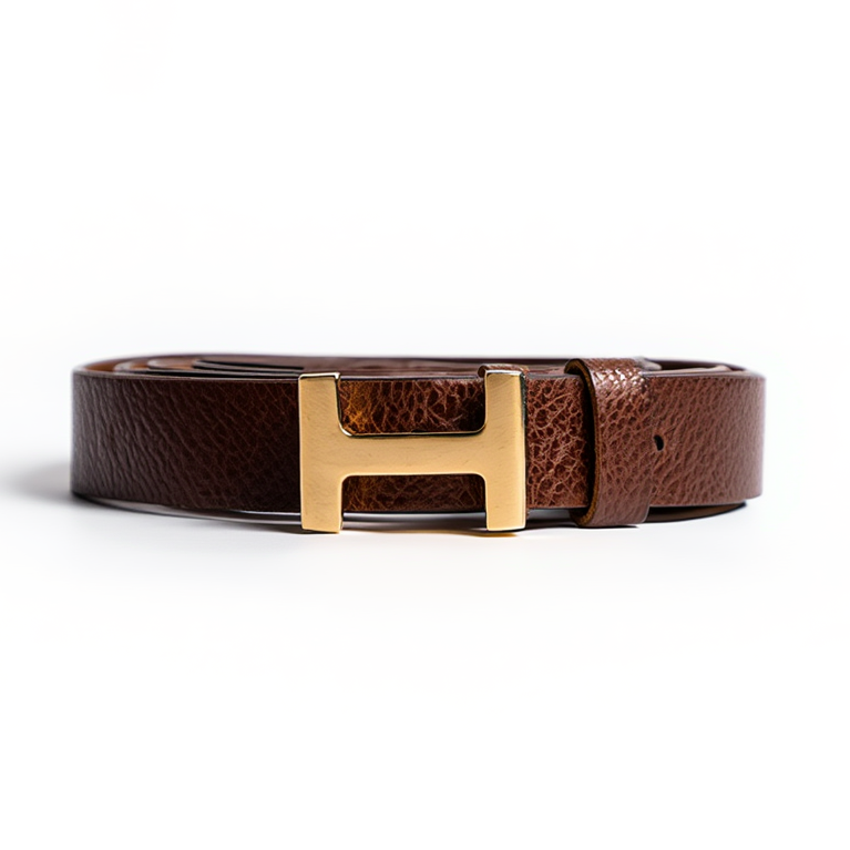 Darkbrown H-buckle Belt