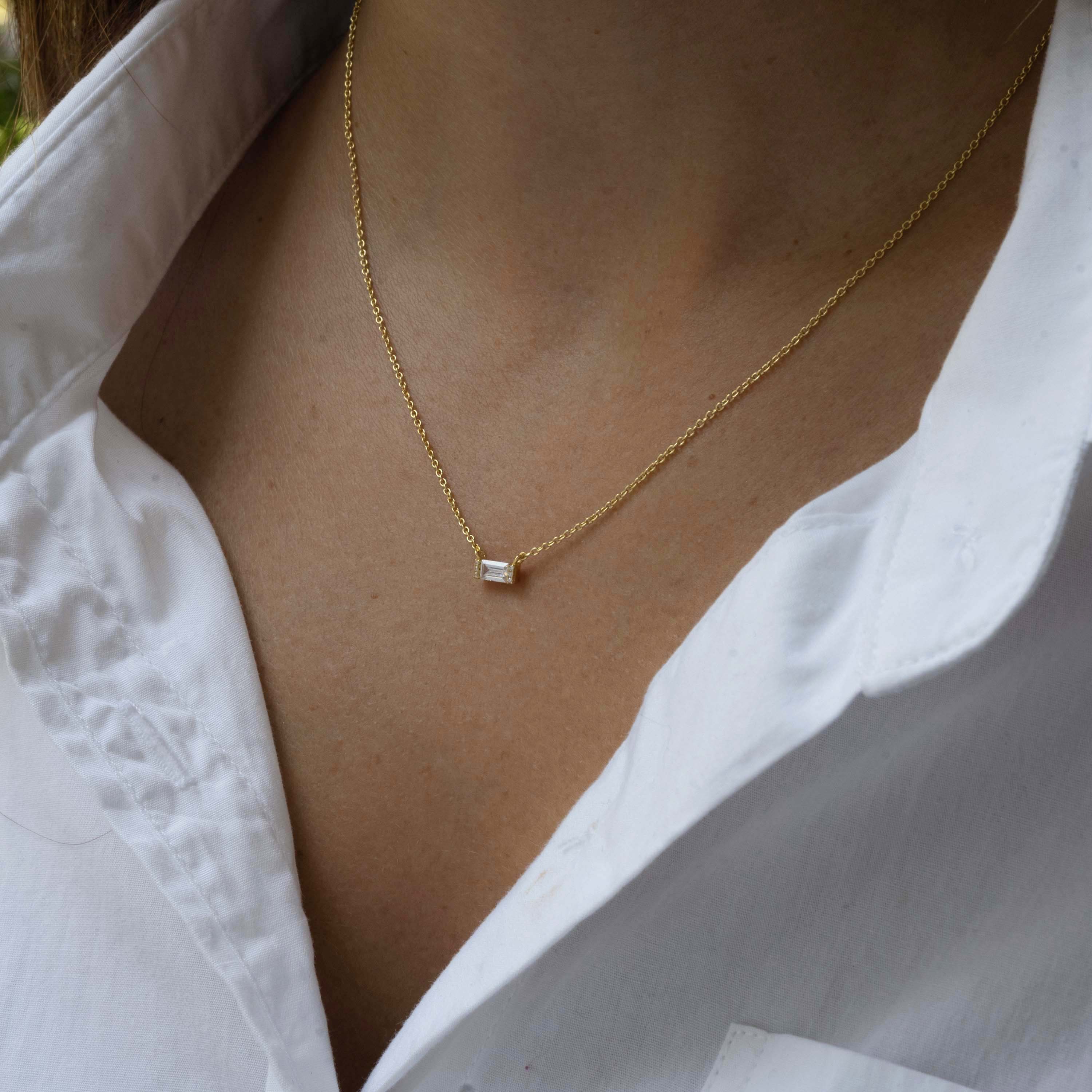 Baguette Necklace