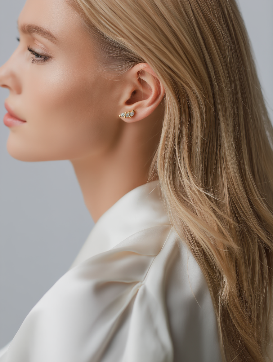 Posie Earrings - Gold