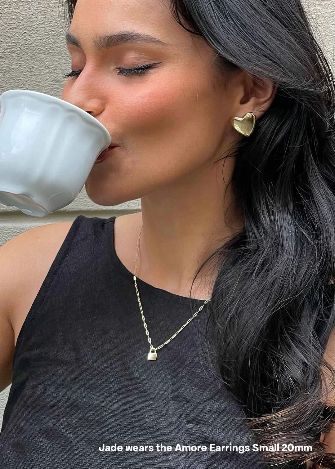 Amore Earrings - Gold - AYUNA