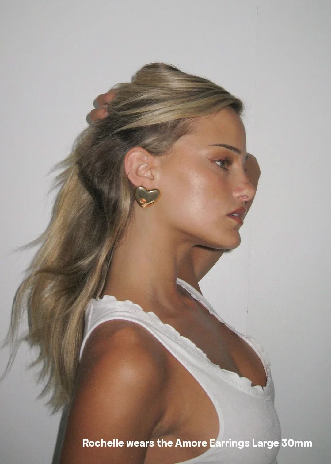 Amore Earrings - Gold - AYUNA