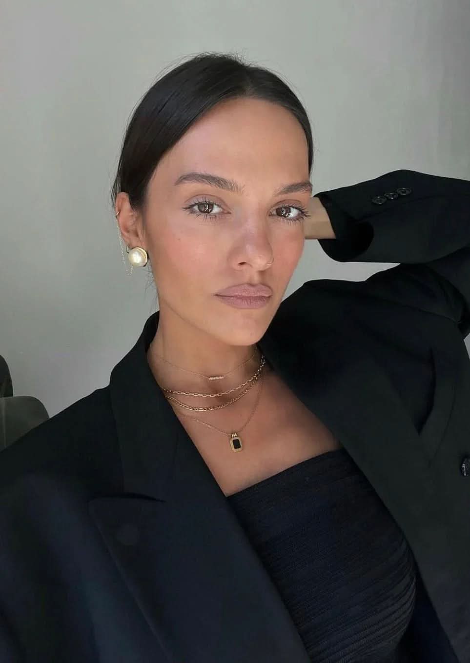 Anke Chain Necklace - Black Onyx - AYUNA