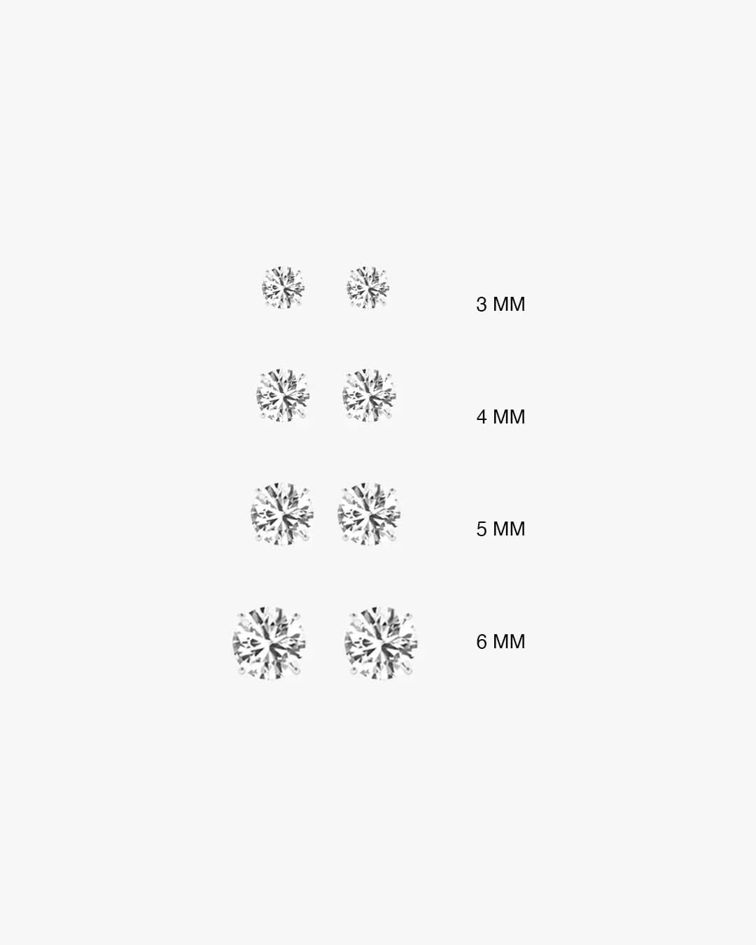 Aoi Studs (4 Sizes) - Silver - AYUNA