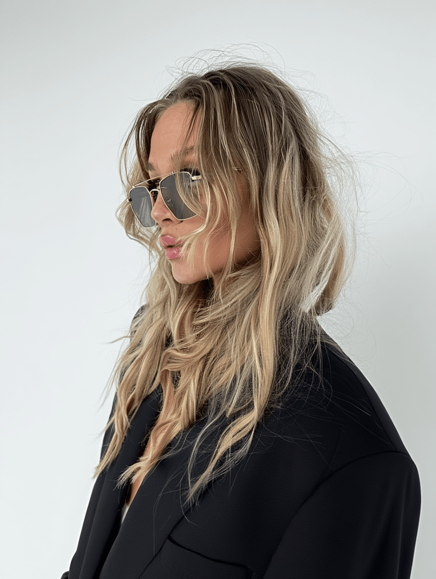 Aviator - Gold/Choc - AYUNA