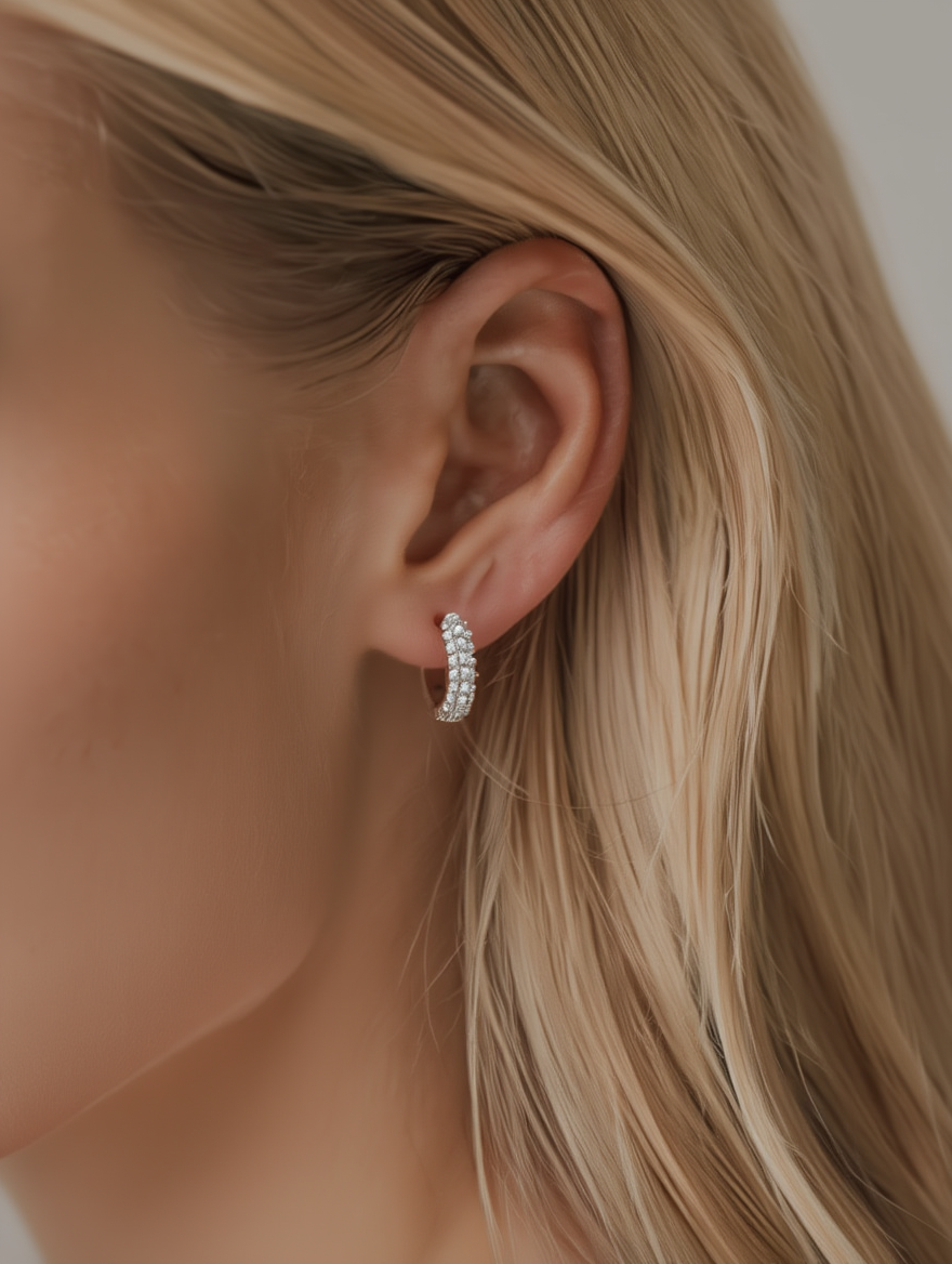 Lya Earrings - Silver