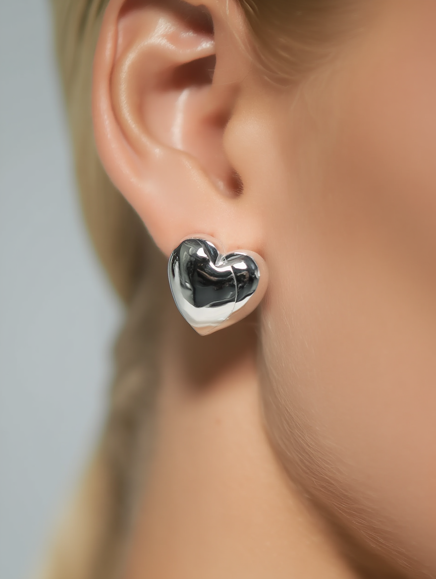 Amore Earrings - Silver