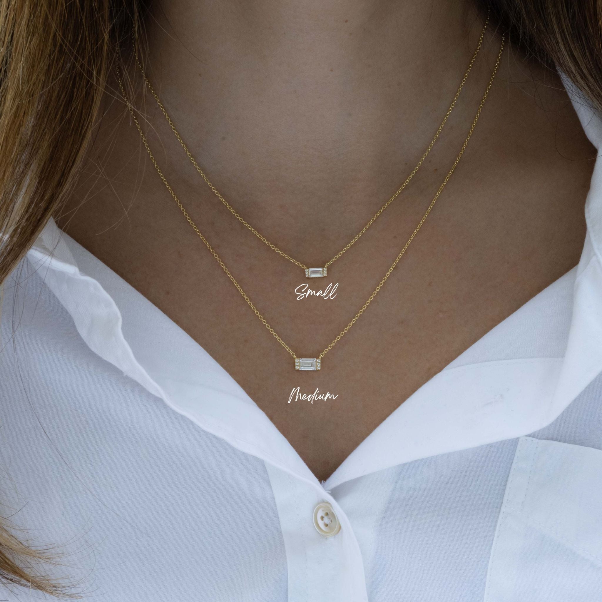 Baguette Necklace - AYUNA