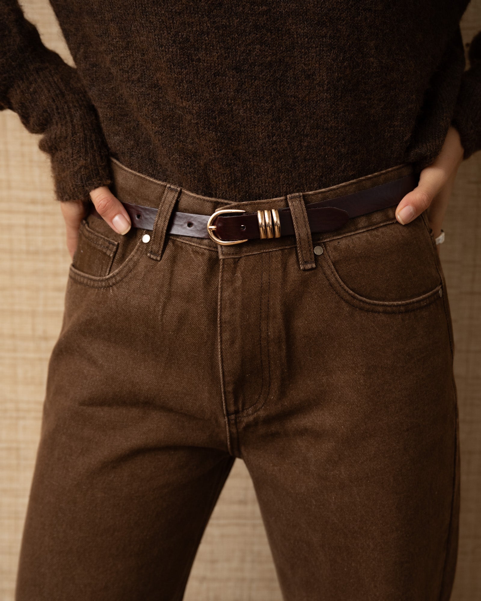 California Leather Brown Belt