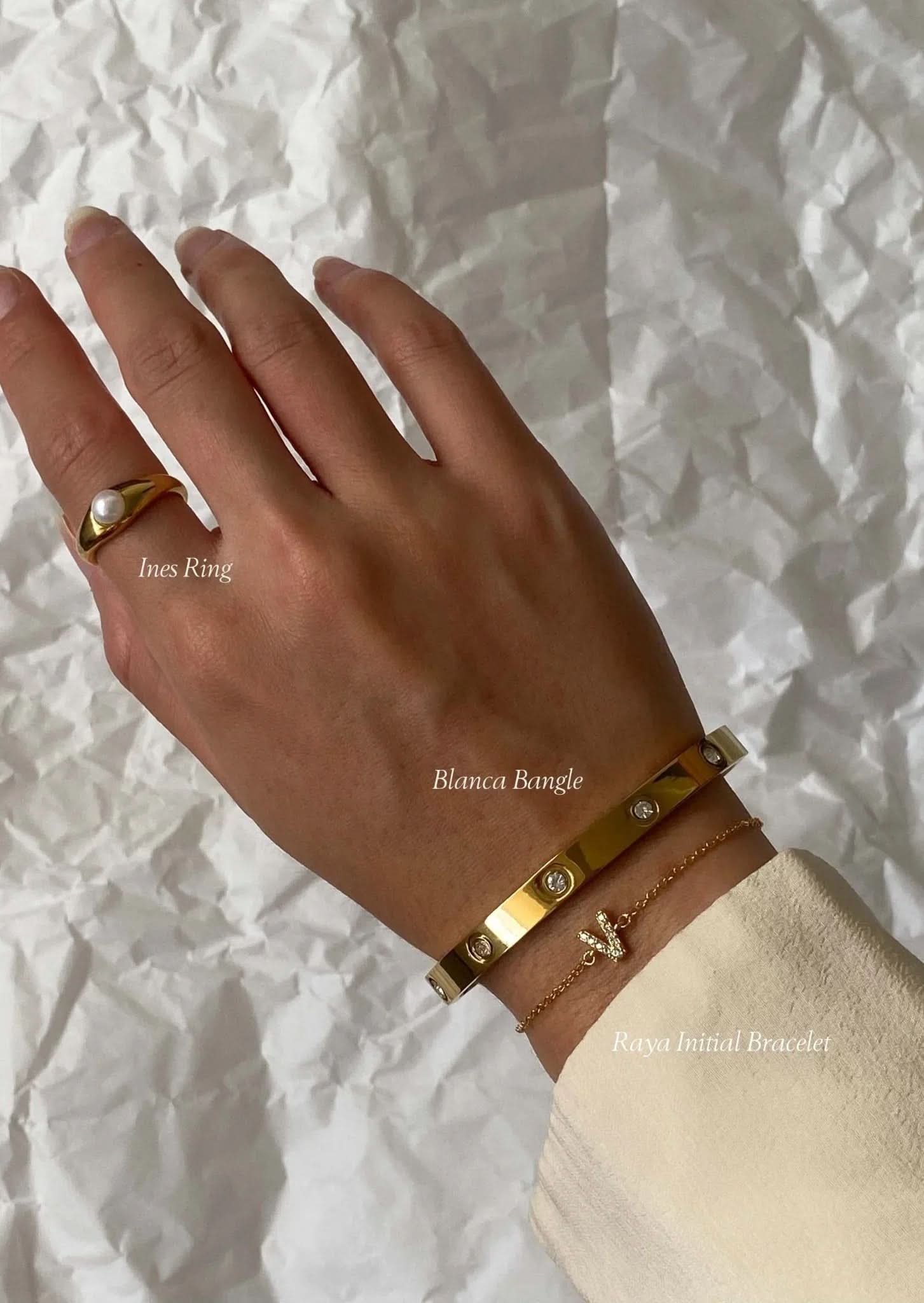 Blanca Bangle - Gold - AYUNA