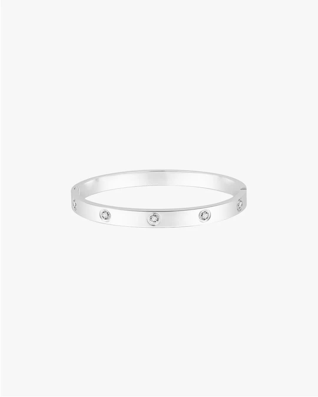 Blanca Bangle - Silver - AYUNA