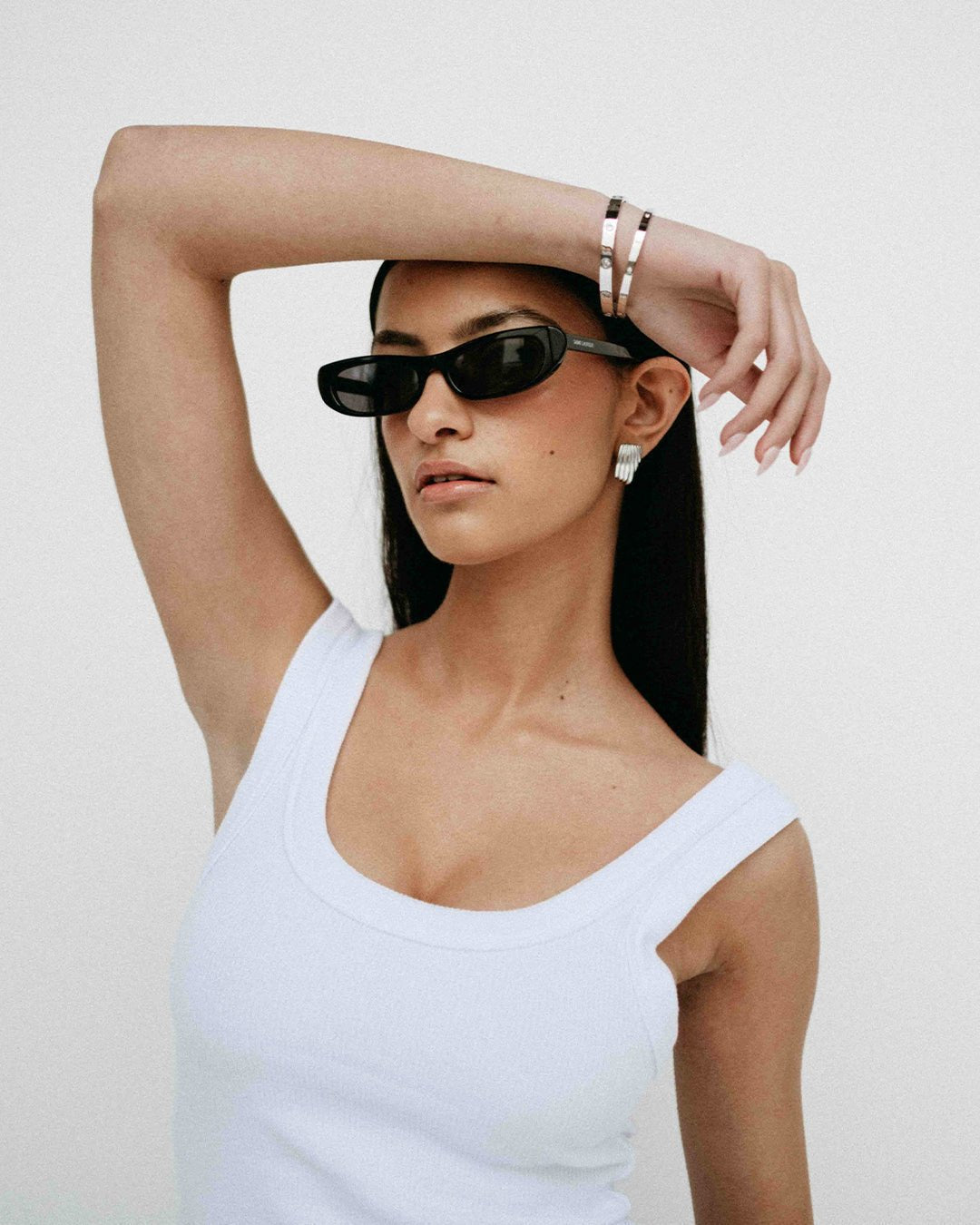 Blanca Bangle - Silver - AYUNA