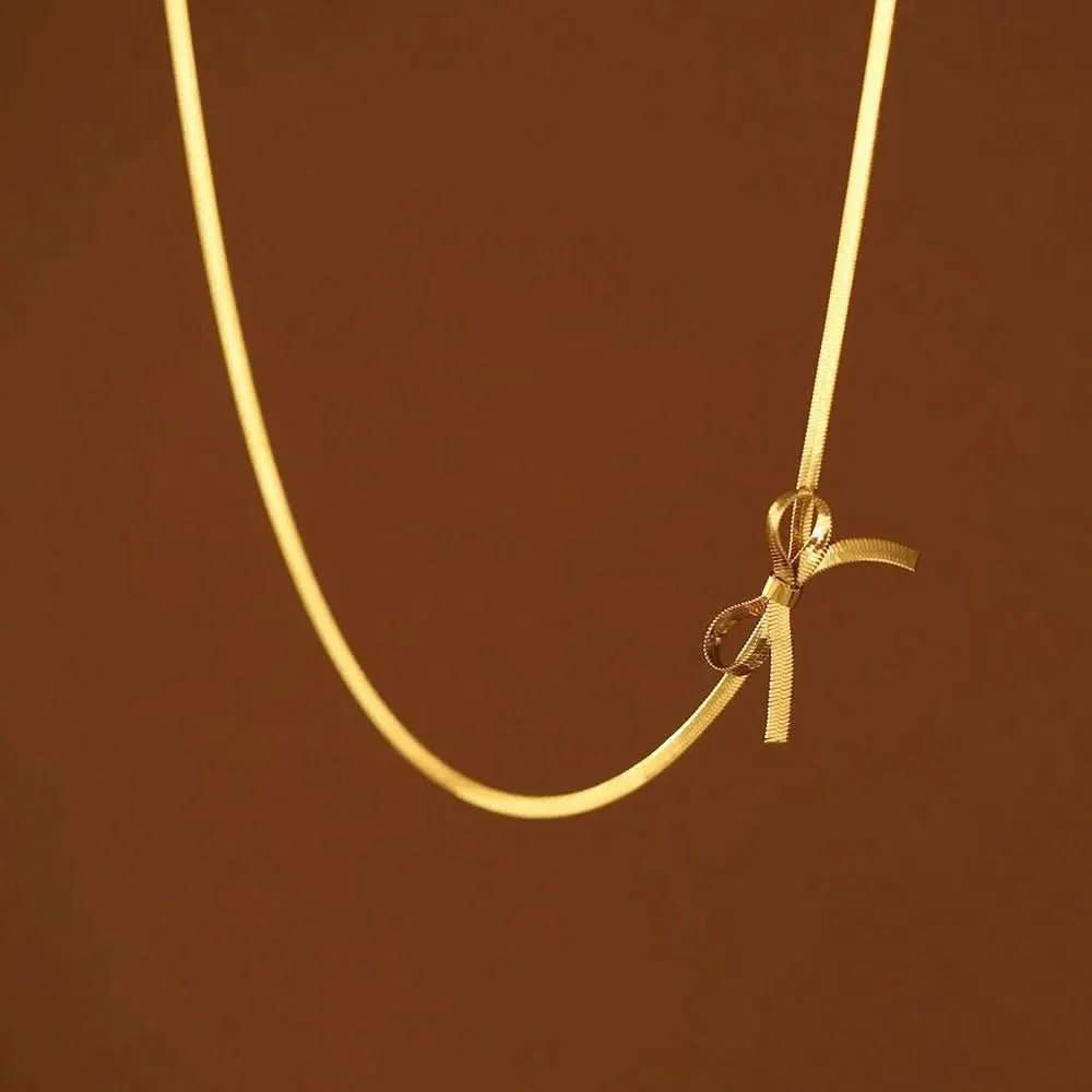 Bow Tie Flat Chain - AYUNA