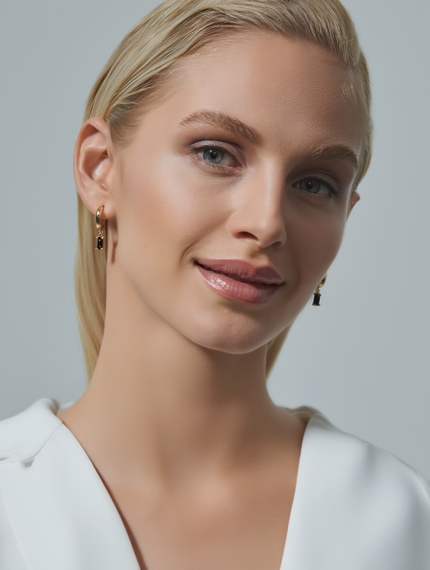 Pendientes Noctura – Ónix Negro