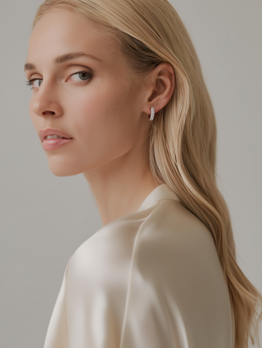 Lya Earrings - Silver