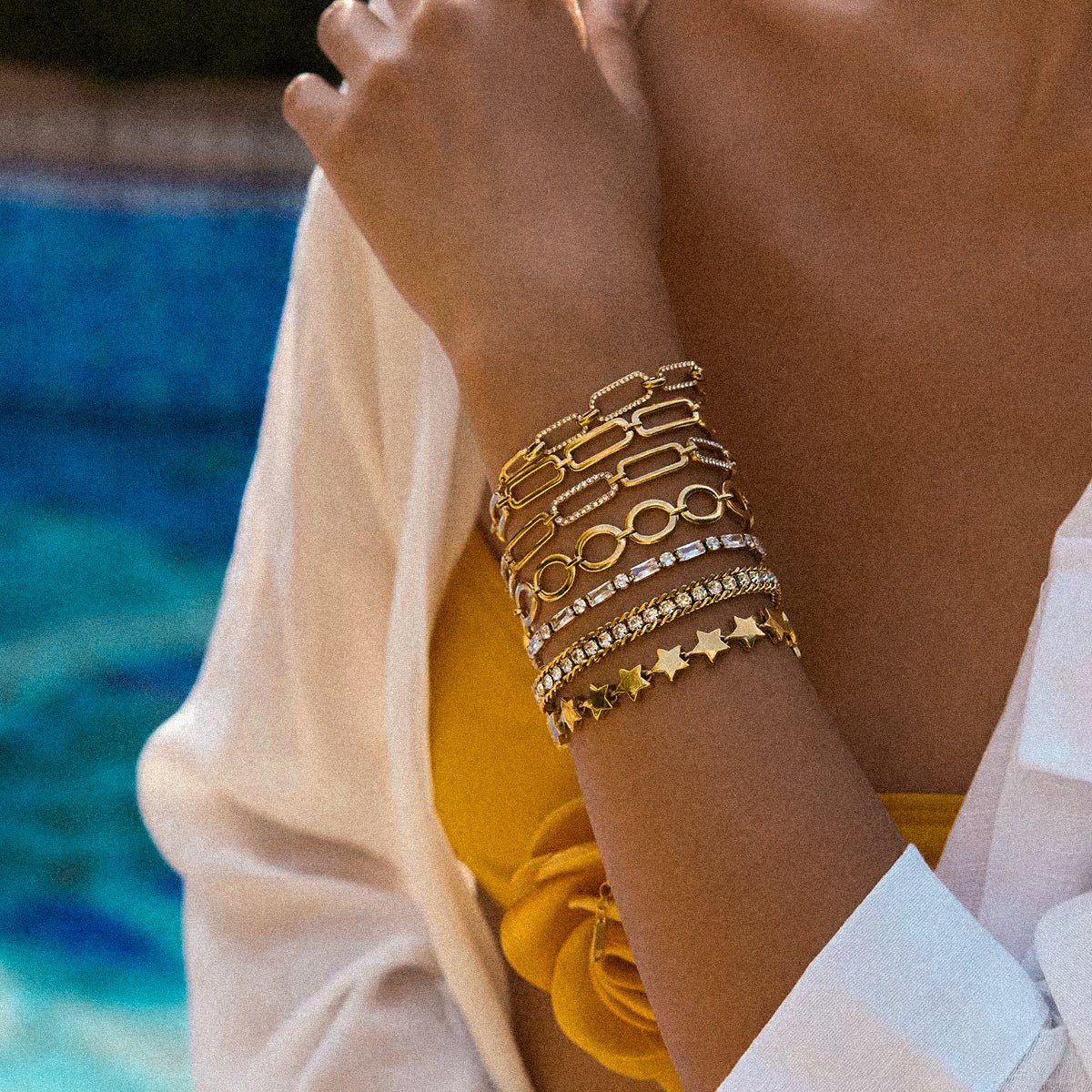 Chunky Paperclip Chain Bracelet - AYUNA