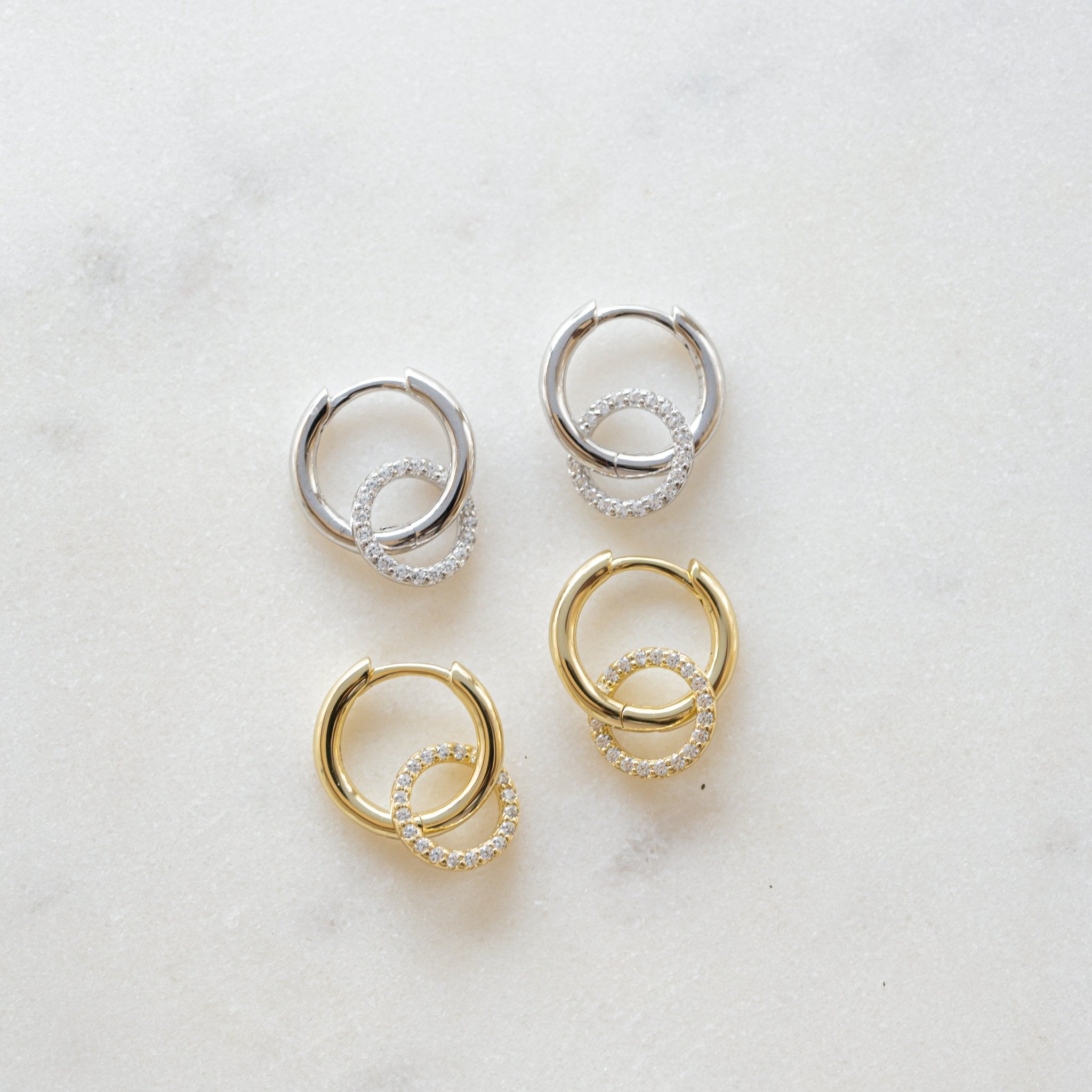 Circle Charm Hoops - AYUNA