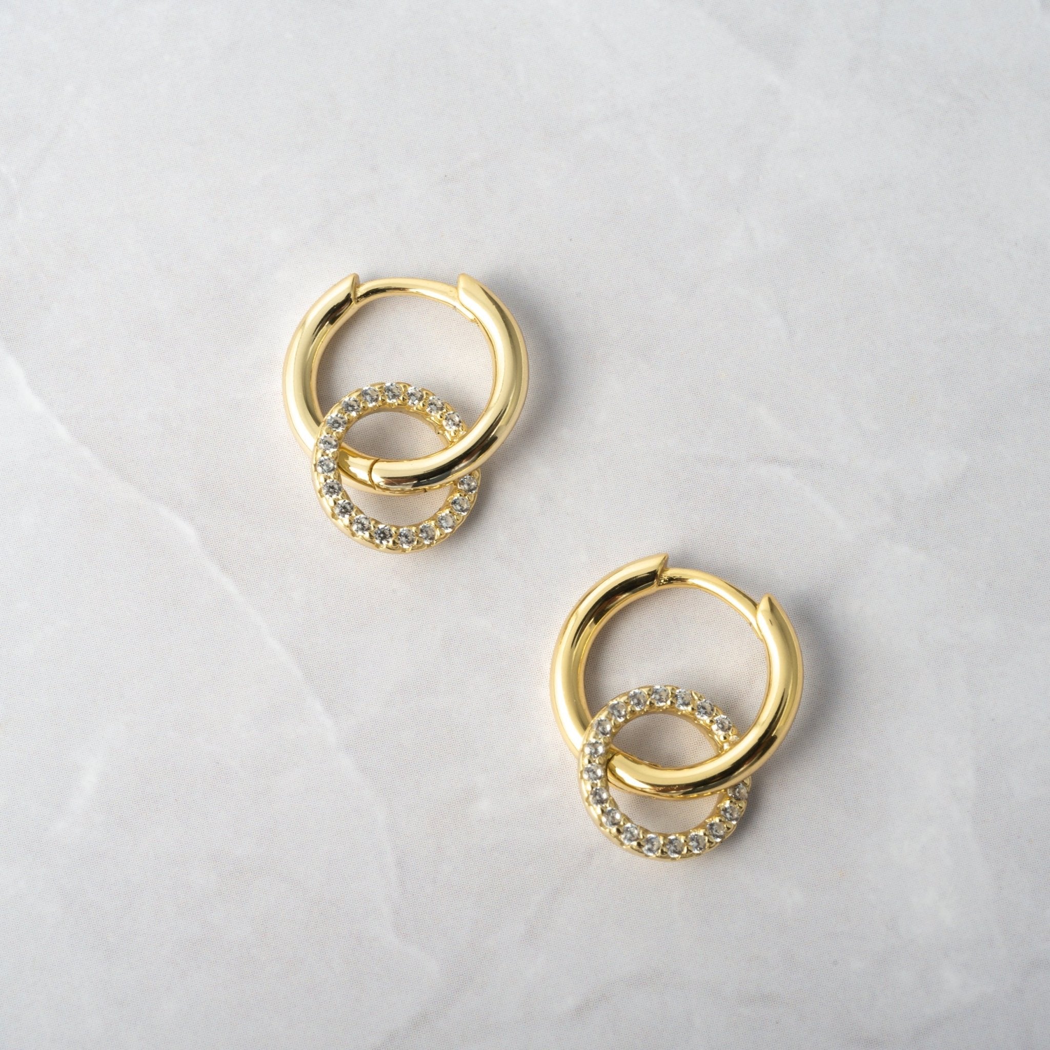 Circle Charm Hoops - AYUNA