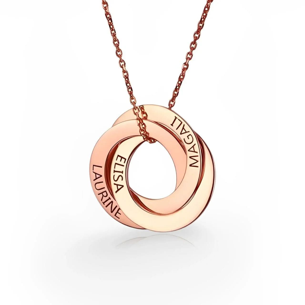 Custom Circles Gift Necklace Circles - AYUNA