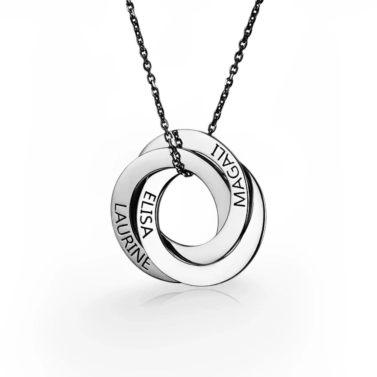 Custom Circles Gift Necklace Circles - AYUNA