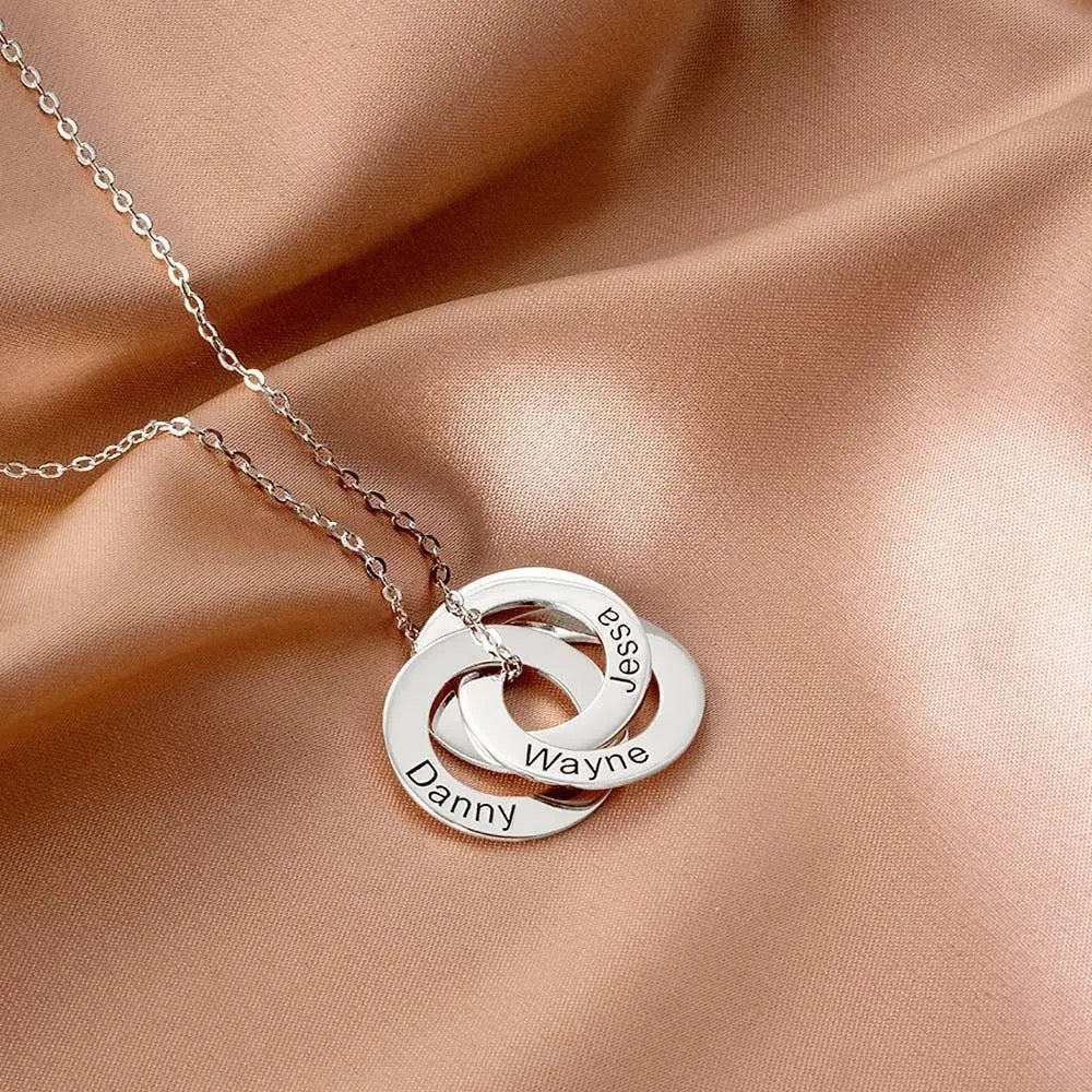 Custom Circles Gift Necklace Circles - AYUNA