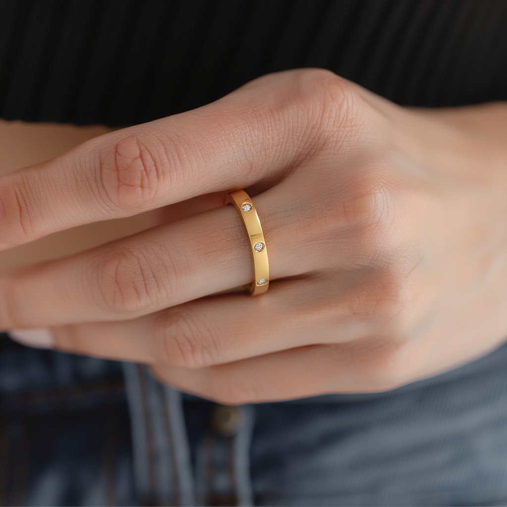 Blanca Ring Thin - Gold