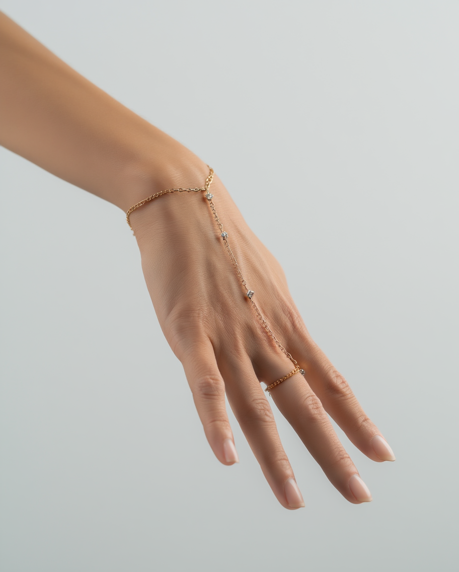 Crystals Hand Chain